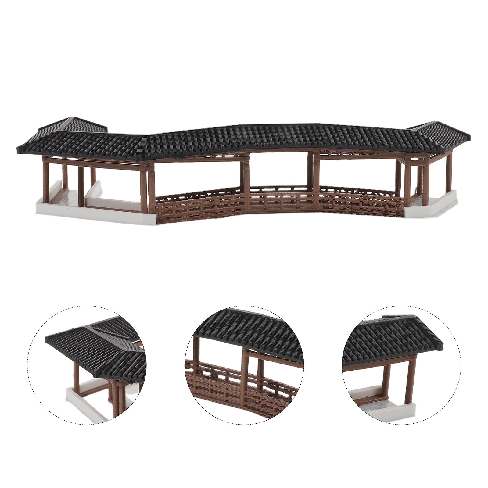 Bonsai Garden House - 고풍스러운 스타일의 미니어처 다리, 플라스틱 소재의