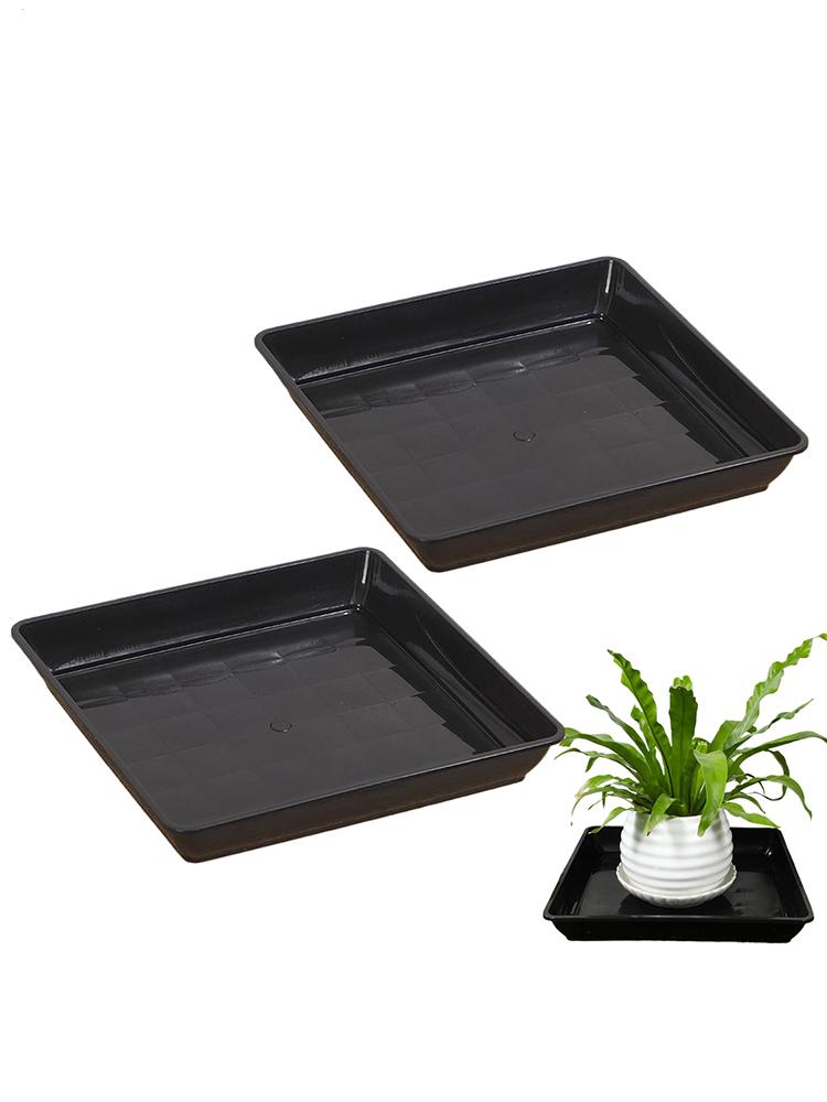 Drip Tray Saucer - 2개 꽃 화분 받침대 두꺼운 발코니