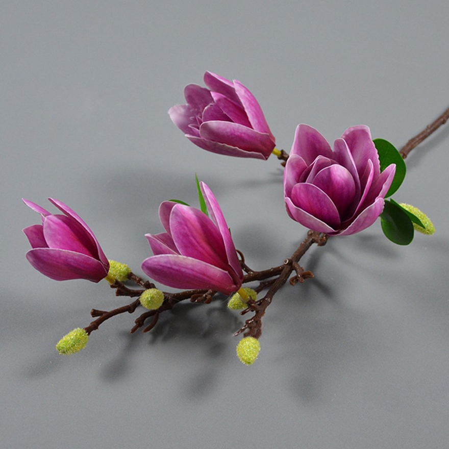 인공 꽃 실크 목련 꽃다발 DIY 사진 소품 웨딩 신부 - Bonsai Garden Photos 리뷰 및 가격
