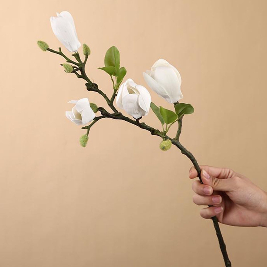 인공 꽃 실크 목련 꽃다발 DIY 사진 소품 웨딩 신부 - Bonsai Garden Photos 리뷰 및 가격