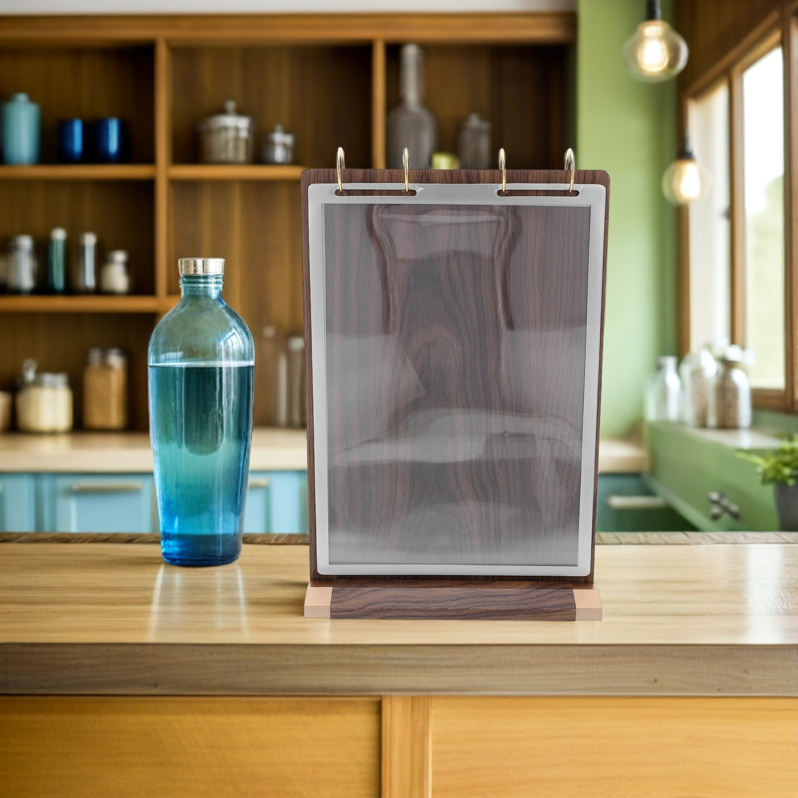 A4 사이즈의 호두나무 재질 메뉴 전시용 플립 스탠드, - Display Stand Wood 리뷰 및 가격