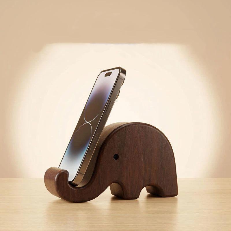 심플하고 창의적인 원목 블랙 월넛 폰 스탠드 비즈니스: - Display Stand Wood 리뷰 및 가격