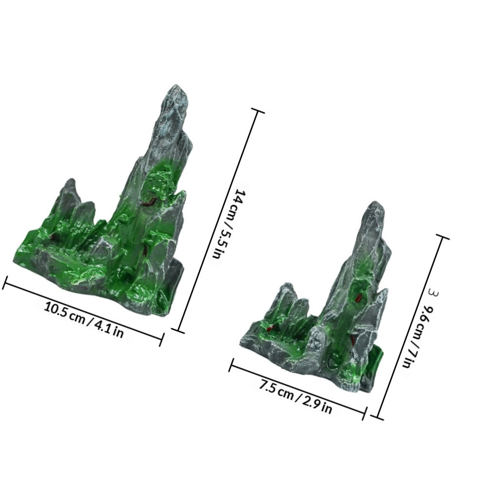 2개 미니 암석 장식품, 수족관, 분재, 요정 정원 미 - Landscape Bonsai Garden 리뷰 및 가격