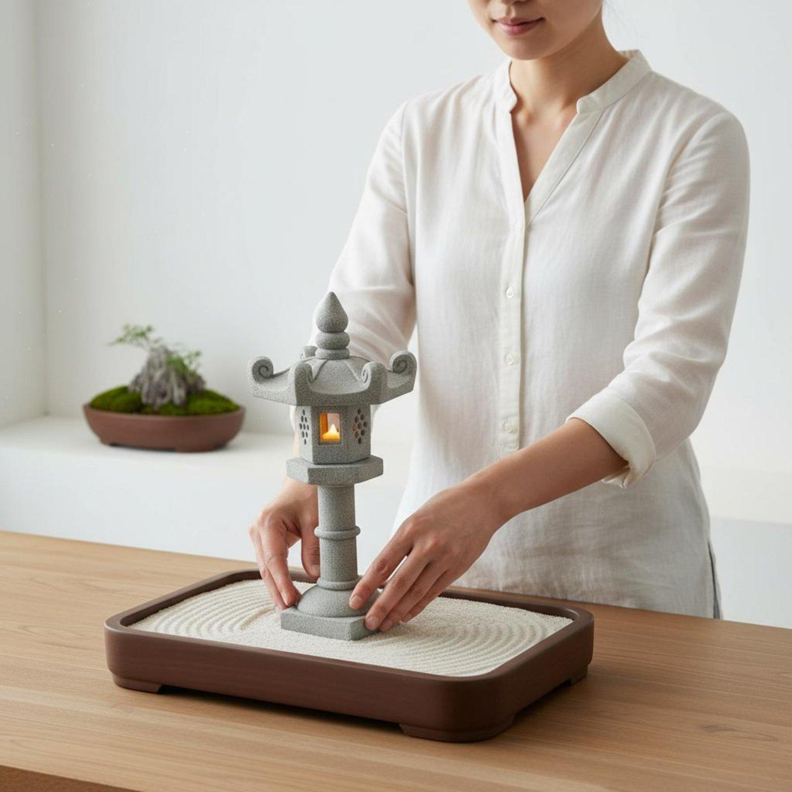 조경용 랜턴 일본식 랜턴 돌 탁상용 미니 풍경 장식품( - Landscape Bonsai Garden 리뷰 및 가격