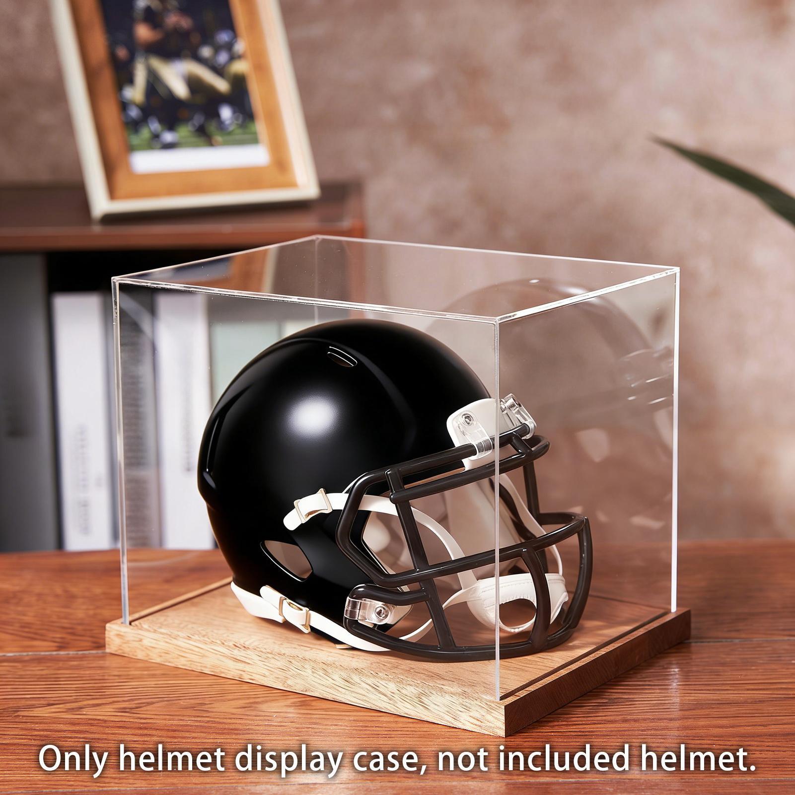 축구 헬멧 케이스 투명 박스 나무 스탠드 포함 풀 사이 - Display Stand Wood 리뷰 및 가격