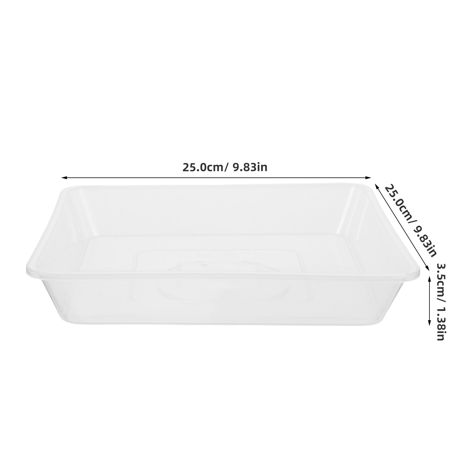 투명한 사각형 화분 받침 4개 세트, 두꺼운 PP 플라 - Drip Tray Saucer 리뷰 및 가격