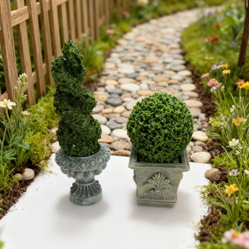 1/12 인형 집 시뮬레이션 녹색 식물 화분 모델 인형 - Bonsai Garden House 리뷰 및 가격